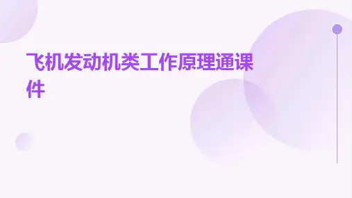 飞机发动机分类和工作原理通用课件