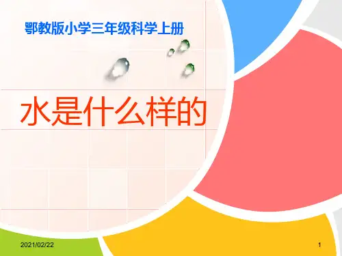 小学三年级上册科学 《水是什么样的》饮用水优质课件PPT