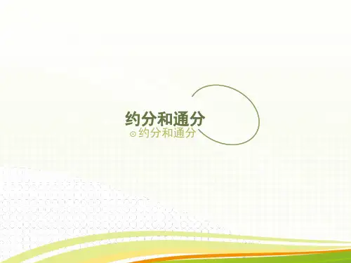 约分和通分专业知识讲座