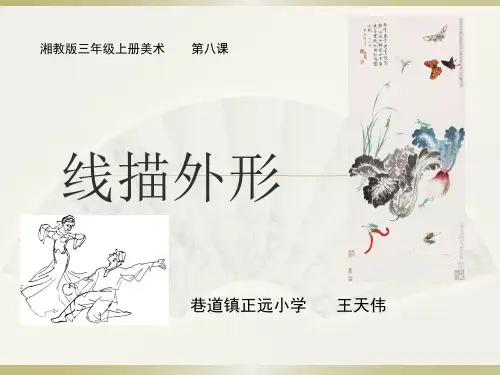三年级上册美术课件-第八课 线描外形 ︳湘美版(2014秋)  (共12张PPT)