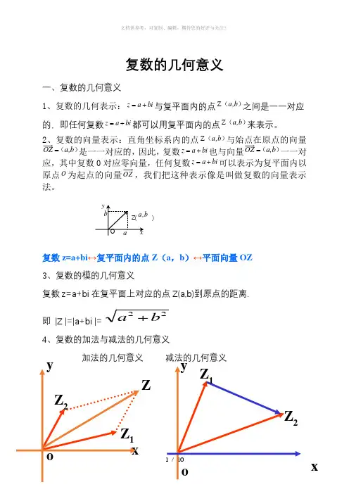 复数的几何意义