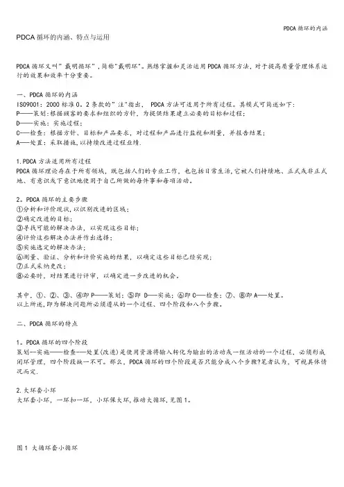 PDCA循环的内涵