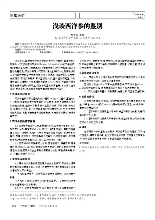 浅谈西洋参的鉴别