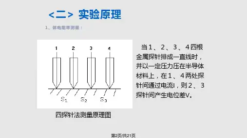 探针方法测量半导体的电阻率