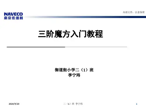 三阶魔方入门