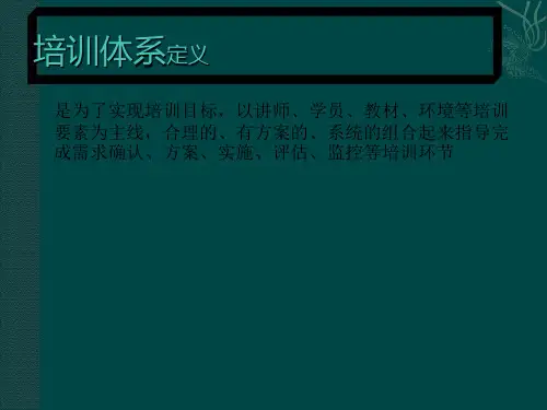 如何搭建培训体系PPT课件