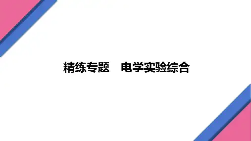精练专题电学实验综合初中物理人教版九年级全一册