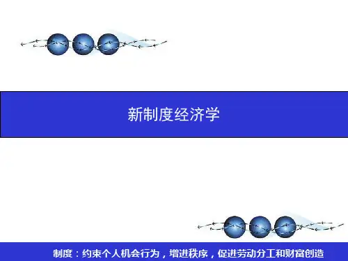 第四章 《新制度经济学》产权理论