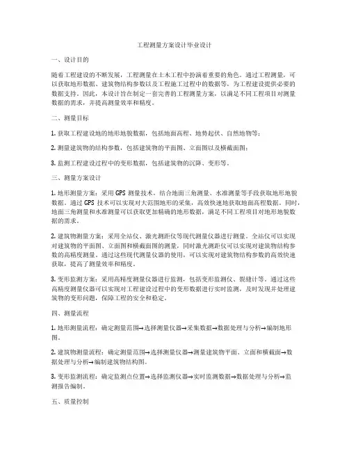 工程测量方案设计毕业设计