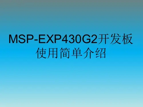 MSP430G2553手册解读