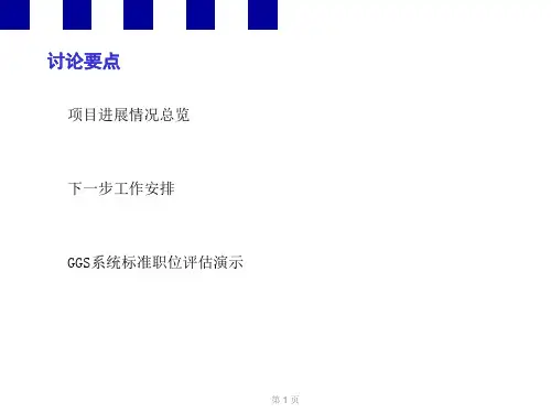 项目进展报告PPT演示文稿