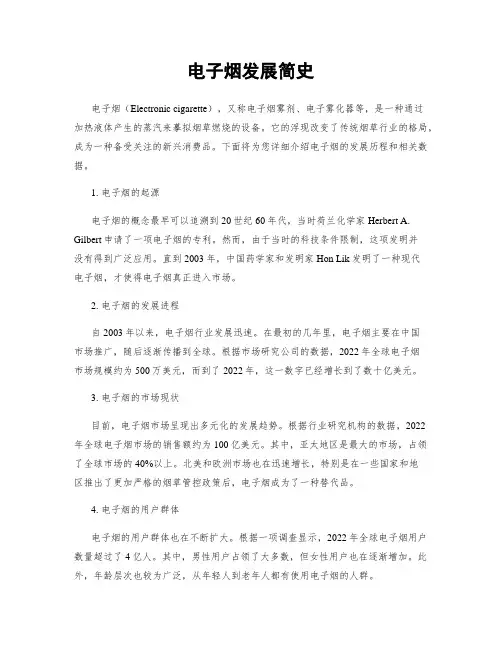 电子烟发展简史