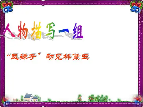 《人物描写组》ppt精致获奖公开课 精品 课件
