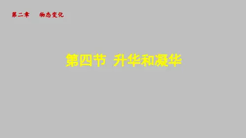 《升华和凝华》课件 苏科版八年级物理上册