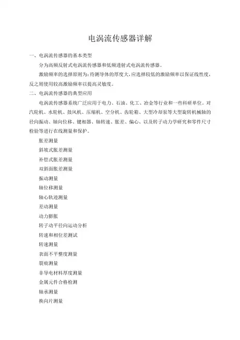 电涡流传感器详解
