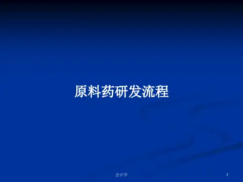 原料药研发流程PPT学习教案