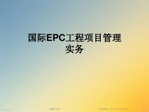 国际EPC工程项目管理实务