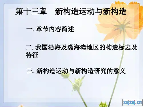 第十三章  新构造运动与新构造