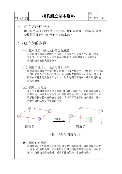 模具基本组立资料