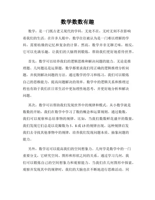 数学数数有趣