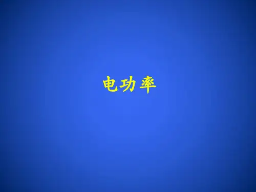 浙教版九年级科学上册3.6电能-《电功率》课件