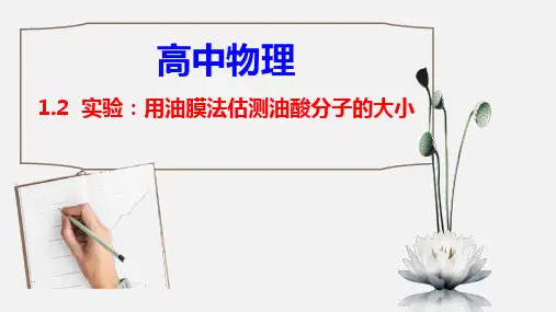 【高中物理】实验：用油膜法估测油酸分子的大小