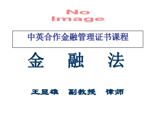 金融法概论ppt课件