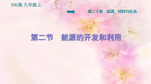 能源的开发和利用PPT课件