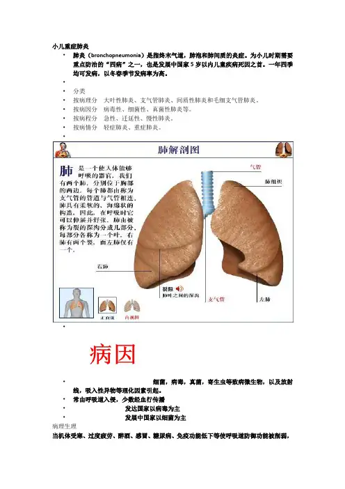 小儿重症肺炎