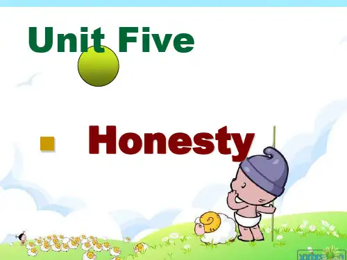 【语文版】中职英语基础模块下册：Unit 5《Honesty》ppt课件(2)