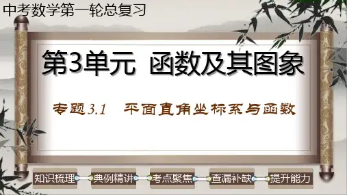 平面直角坐标系与函数-2023年中考数学第一轮总复习课件(全国通用)